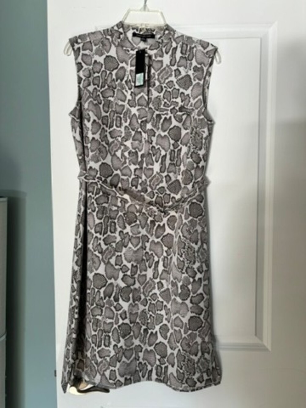 Jones New York Snake Print Shirt Dress – Chic & Effortless